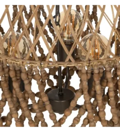 Lampa wisząca BEADINGO 62 cm naturalny