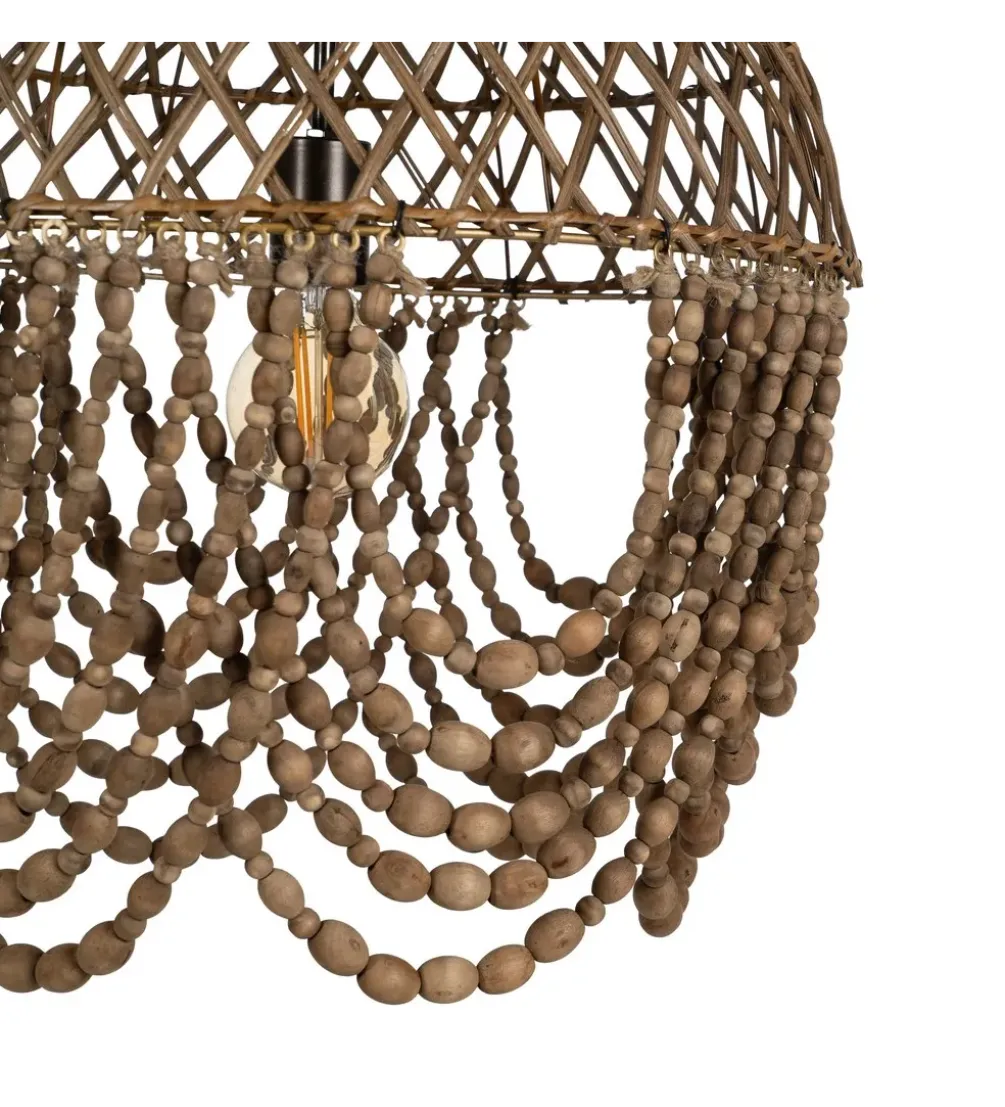 Lampa wisząca BEADINGO 52 cm naturalny