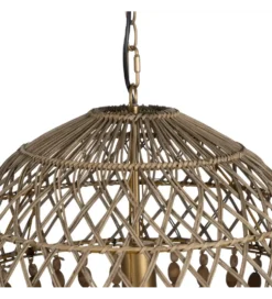 Lampa wisząca BEADINGO 88 cm naturalny