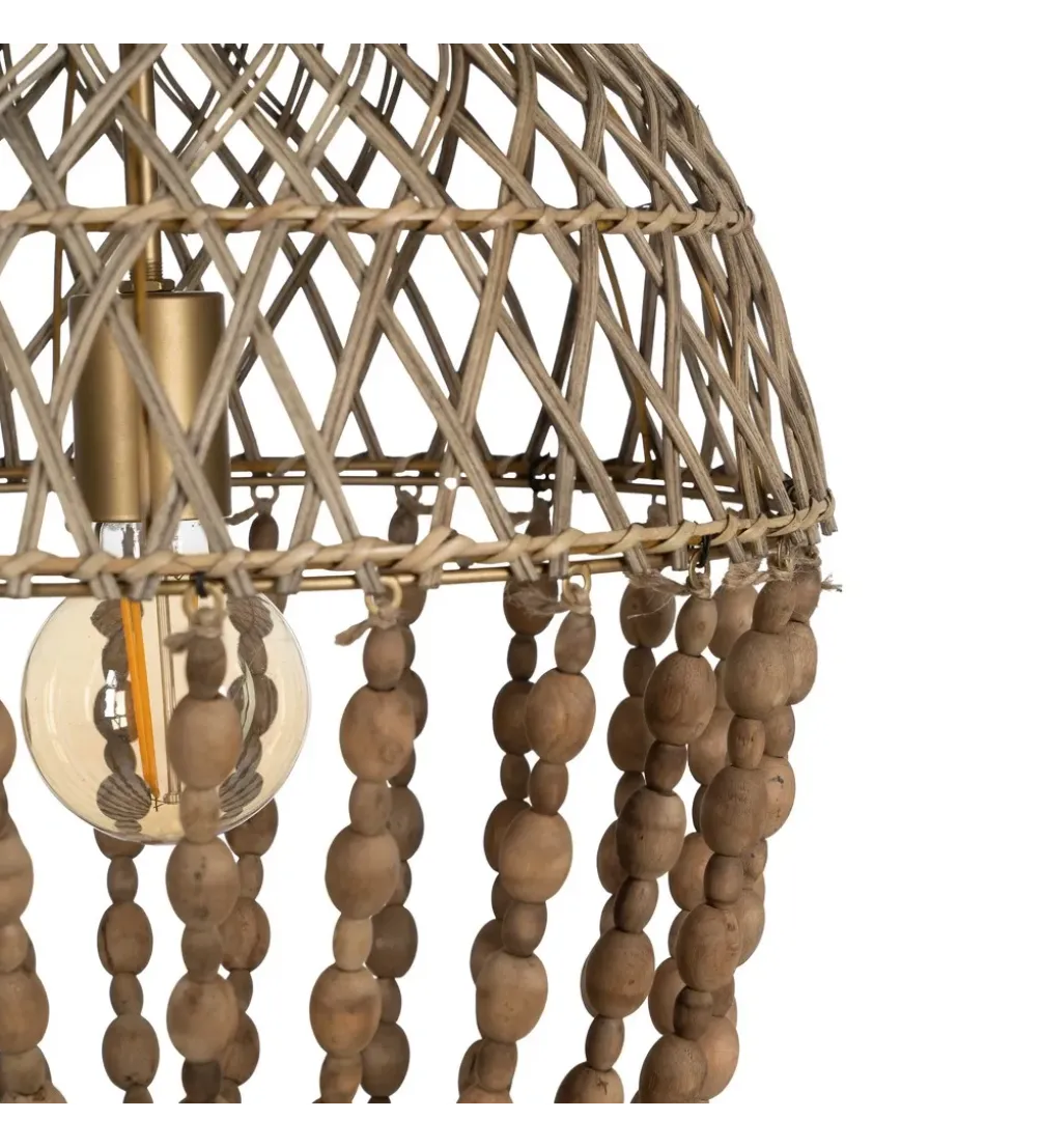 Lampa wisząca BEADINGO 71 cm naturalny