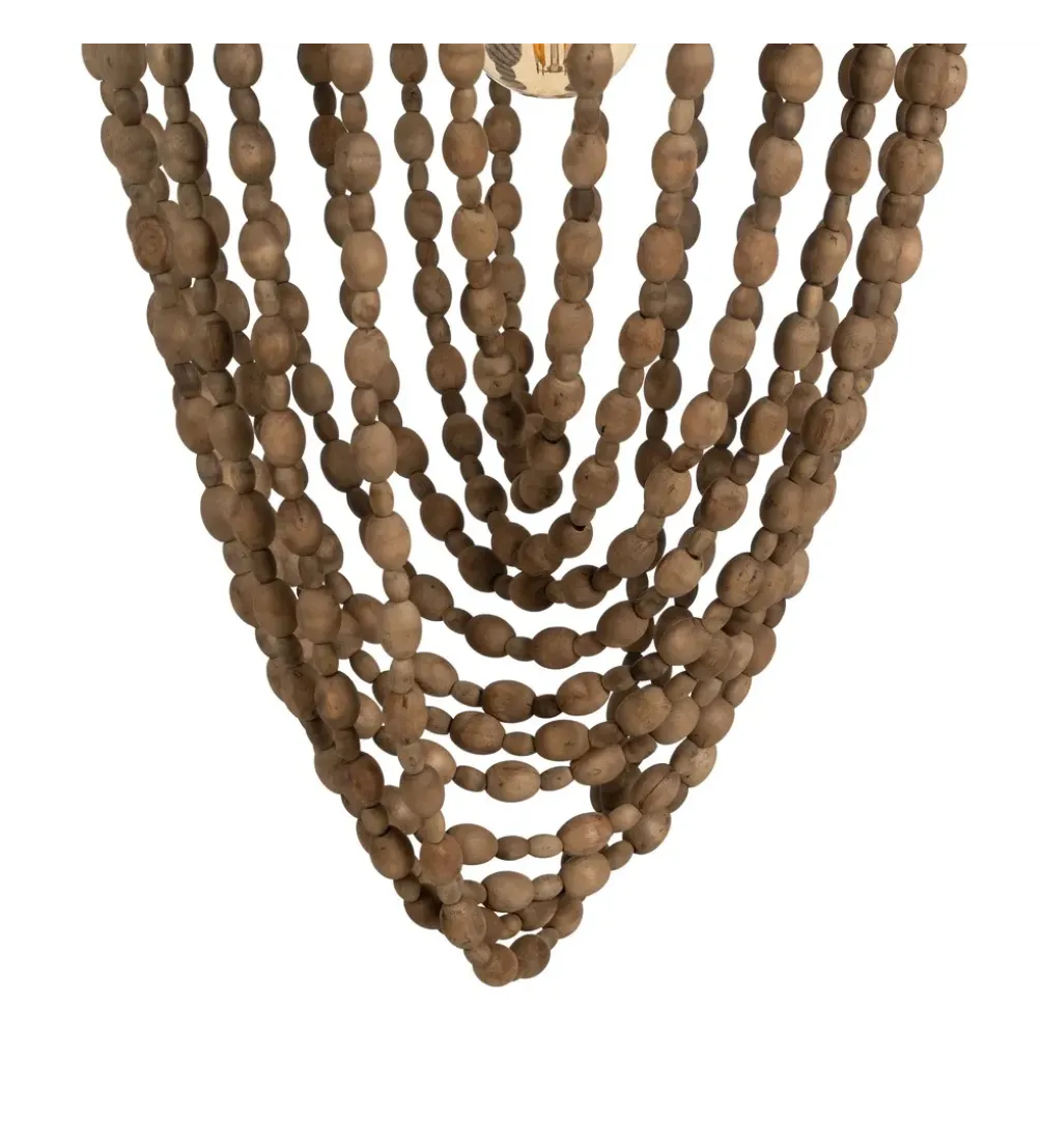 Lampa wisząca BEADINGO 71 cm naturalny