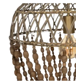 Lampa wisząca BEADINGO 76 cm naturalny
