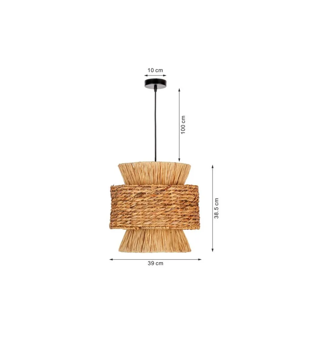 Lampa wisząca CAMPO 39 cm naturalna