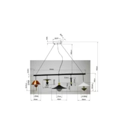 Lampa wisząca CAPPELLI 155 cm