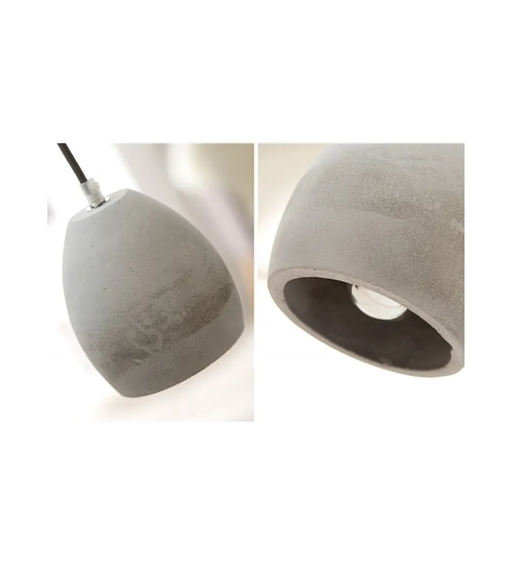 Lampa wisząca Cement grau 3er Beton
