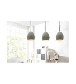 Lampa wisząca Cement grau 3er Beton