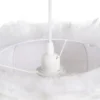 Lampa wisząca CLOUDI 40 cm Pióro biała