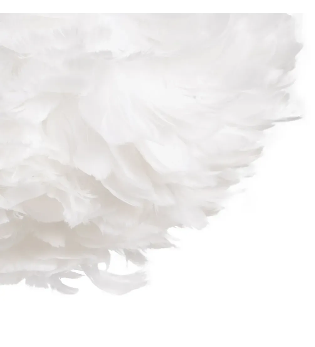 Lampa wisząca CLOUDI 40 cm Pióro biała