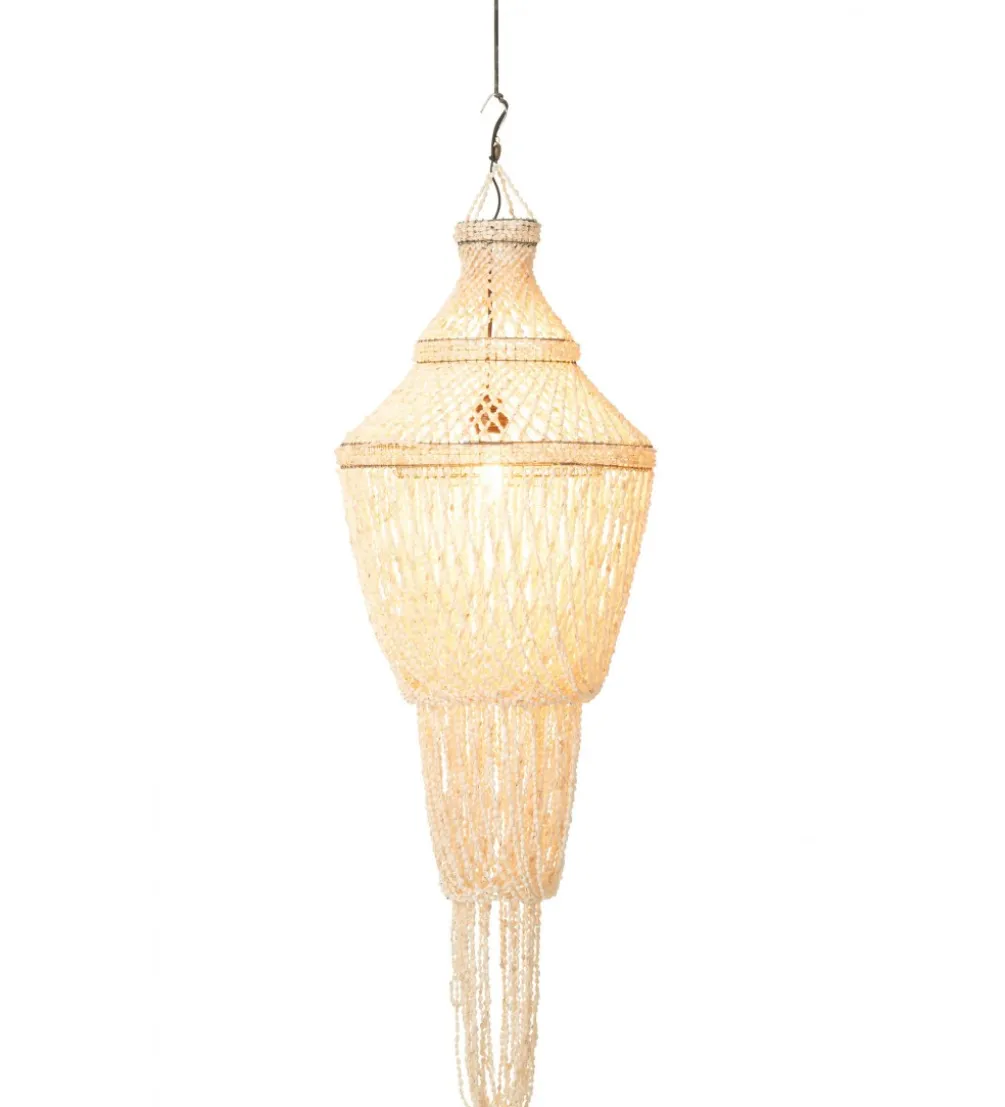 Lampa wisząca Daisy shell 51 cm naturalna