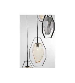 Lampa wisząca Diamond Fever Spiral 42 cm czarna