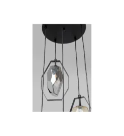 Lampa wisząca Diamond Fever Spiral 42 cm czarna