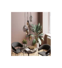 Lampa wisząca Diamond Fever Spiral 42 cm czarna