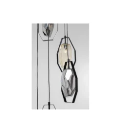 Lampa wisząca Diamond Fever Spiral 42 cm czarna