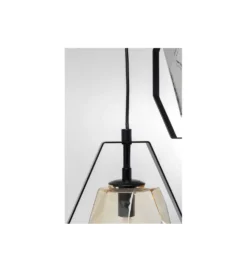 Lampa wisząca Diamond Fever Spiral 42 cm czarna