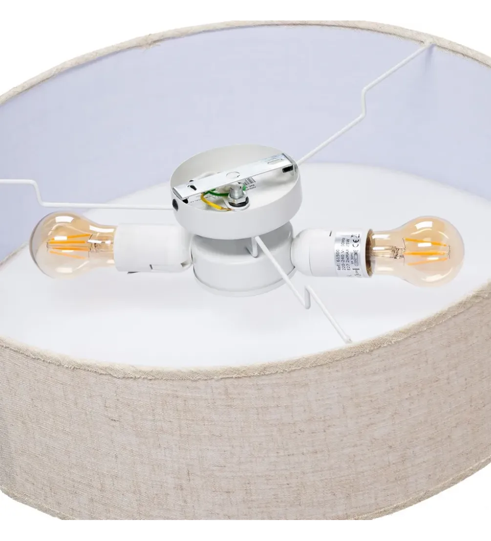 Lampa wisząca DWEMNAO 50 cm biały
