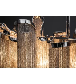 Lampa wisząca Elegance 118 cm srebrna