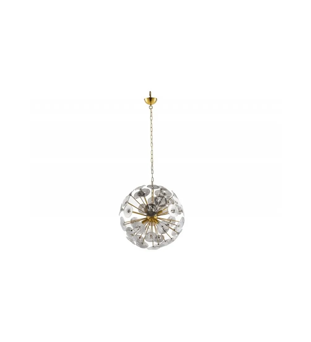 Lampa wisząca Evron Infinity 65 cm złota