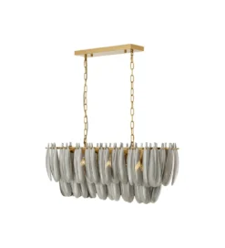 Lampa wisząca FEATHER 95 cm szara