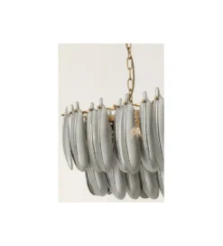 Lampa wisząca FEATHER 95 cm szara