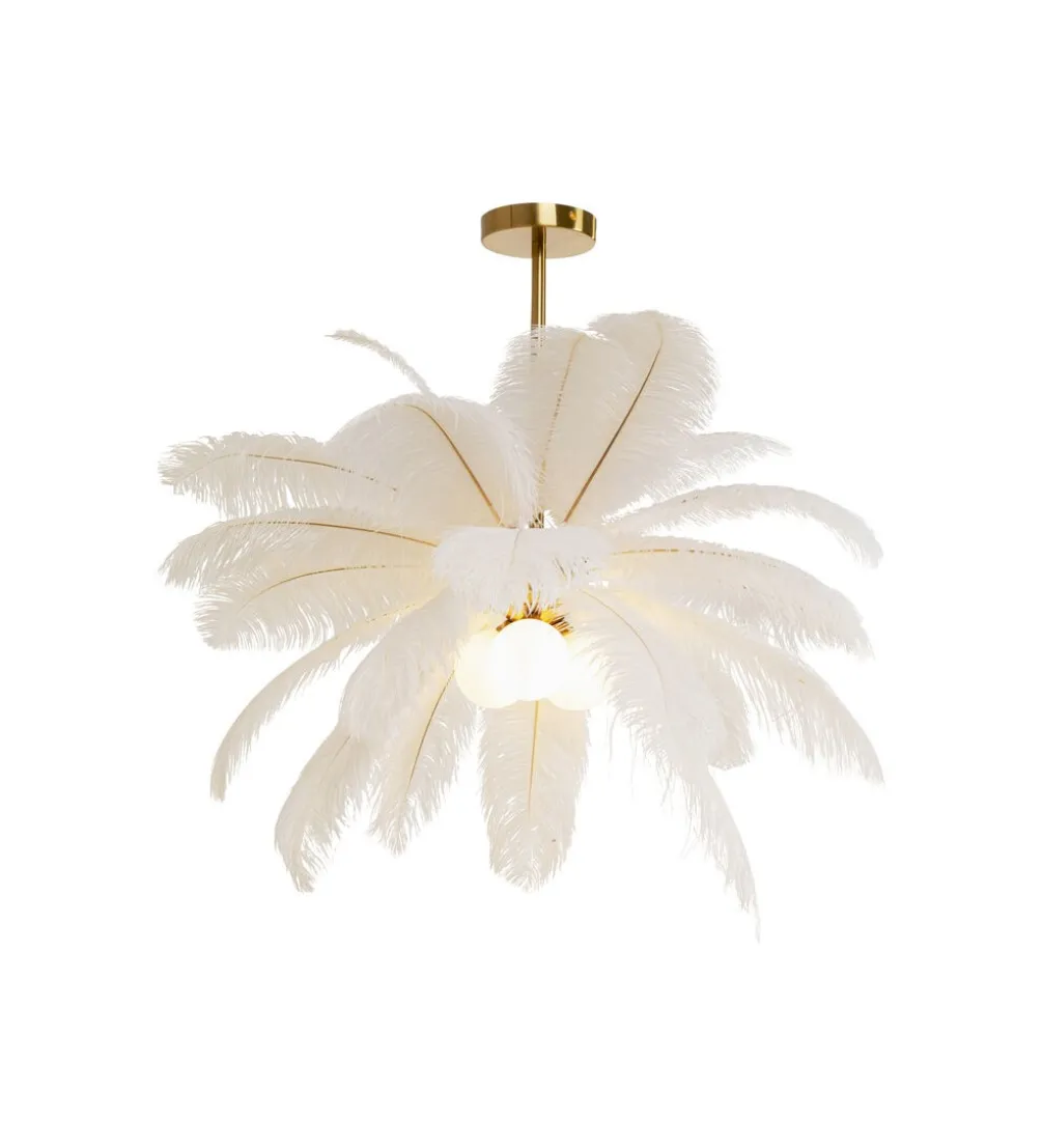 Lampa wisząca FEATHER PALM 87 cm biała