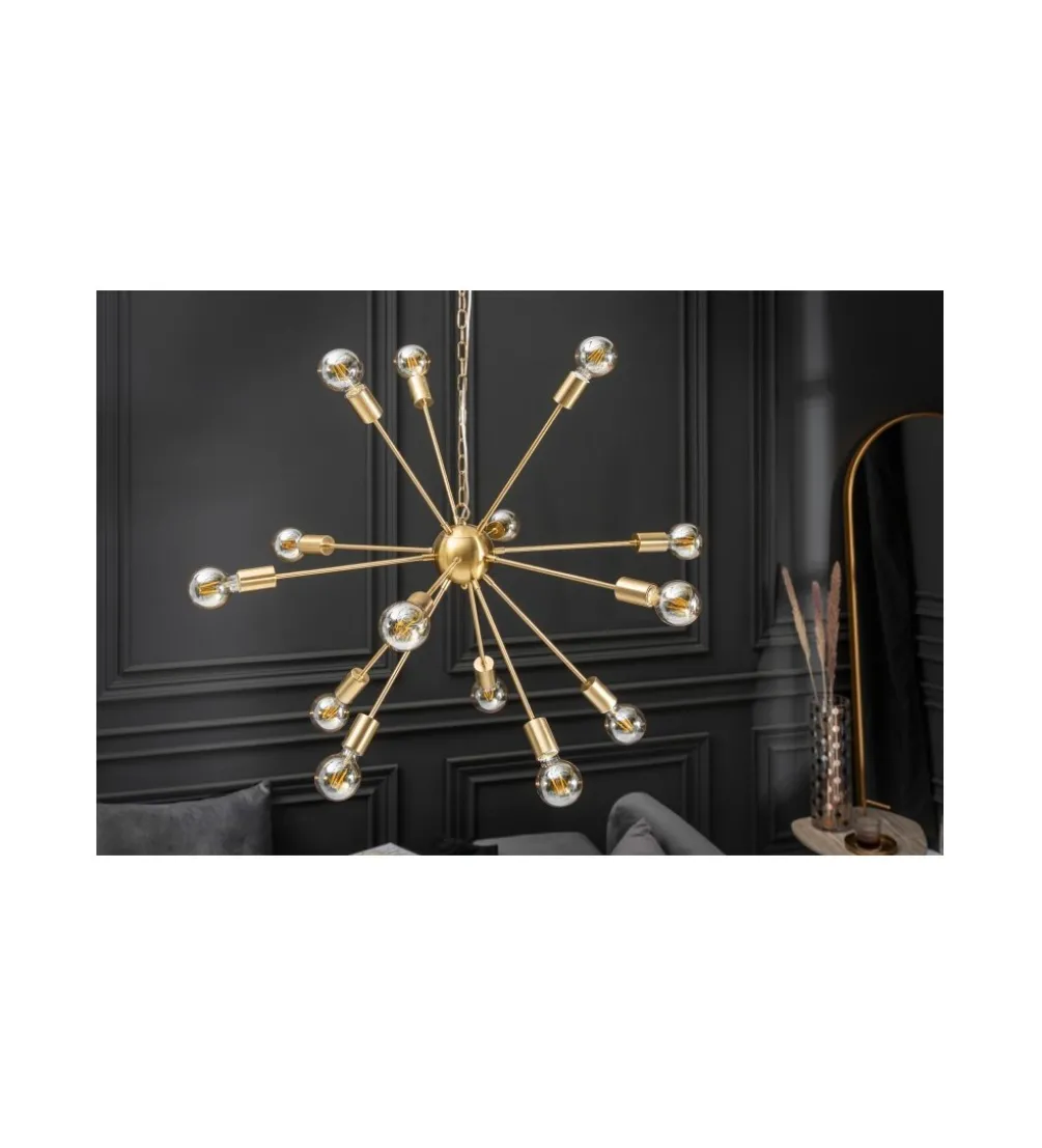 Lampa wisząca FIREWORKS 85 cm złota