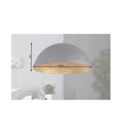 Lampa wisząca Glow 50 cm czarno złota