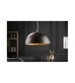 Lampa wisząca Glow 50 cm czarno złota