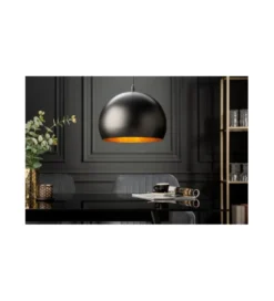 Lampa wisząca Glow ZEPPELIN 30 cm czarno - złota