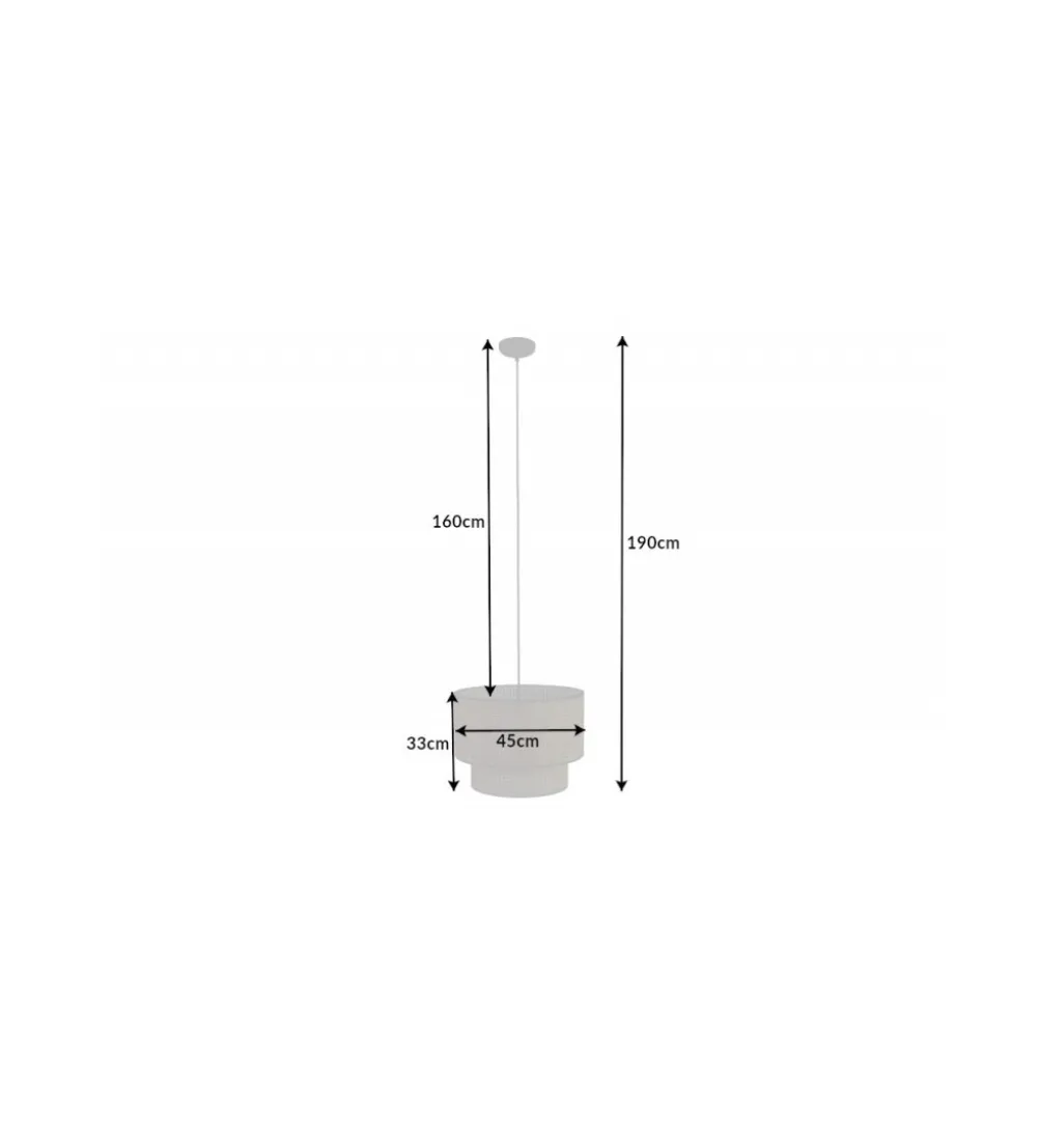 Lampa wisząca JAWA Viviena 45 cm naturalna