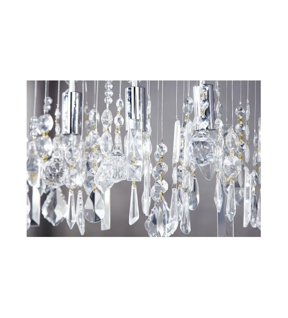 Lampa wisząca kryształowa Diamounds 9 Flamming