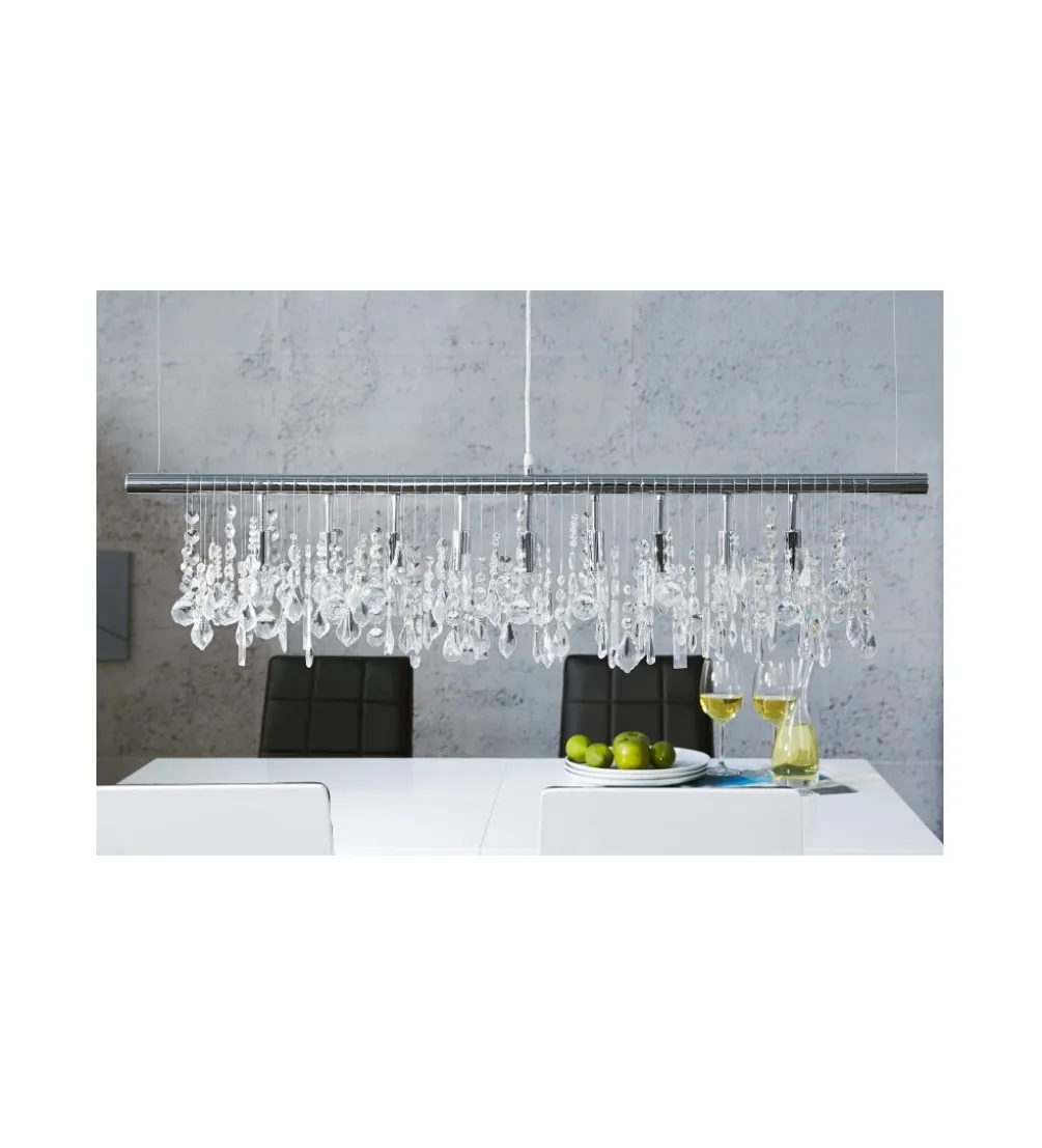 Lampa wisząca kryształowa Diamounds 9 Flamming