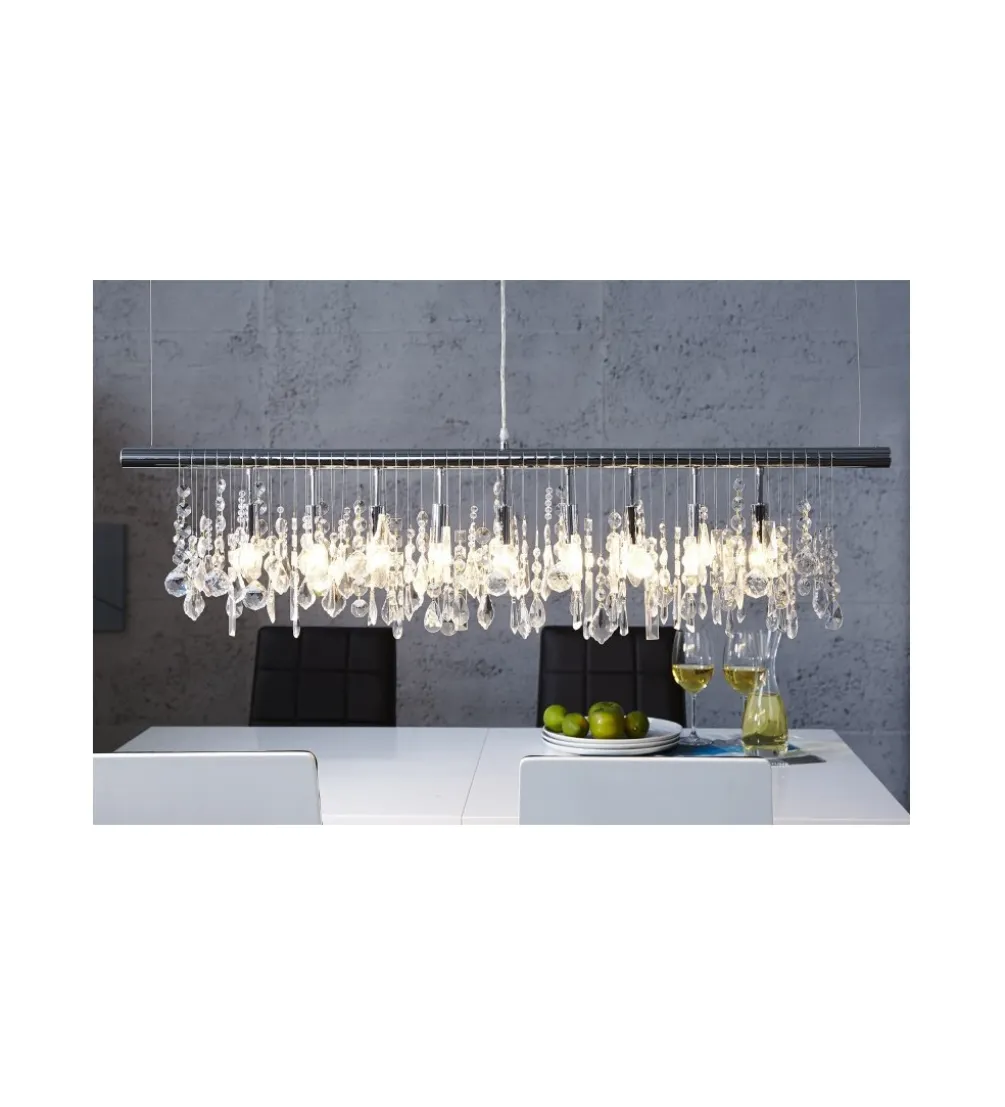 Lampa wisząca kryształowa Diamounds 9 Flamming