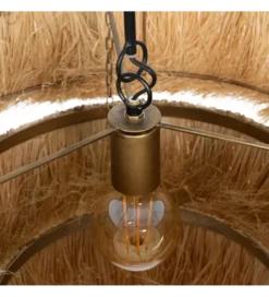 Lampa wisząca LIFS 48 cm Naturalna Rafia