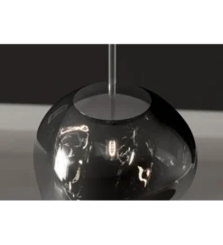 Lampa wisząca LIQUID DIAMOND 20 cm szkło dymione