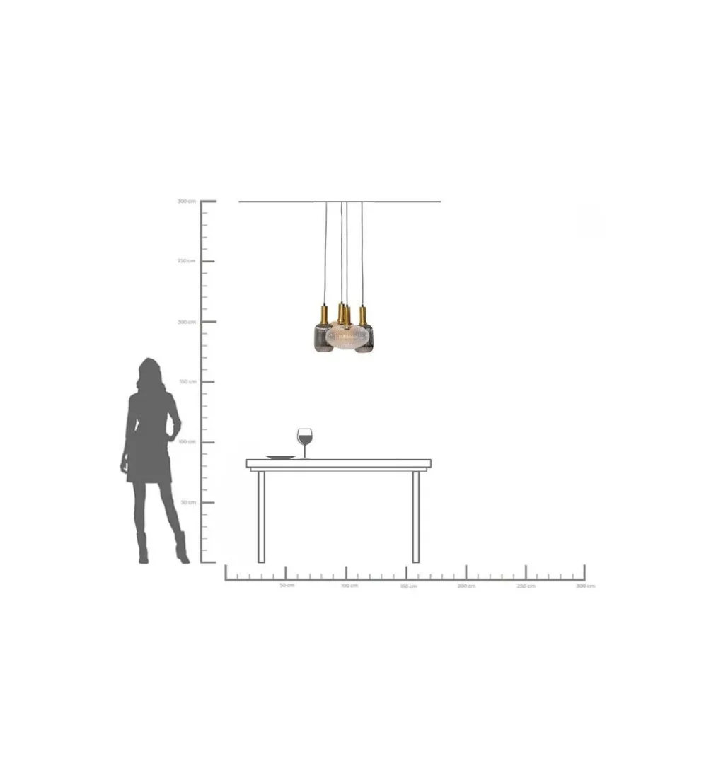 Lampa wisząca LOBBY QUATTRO 50 cm