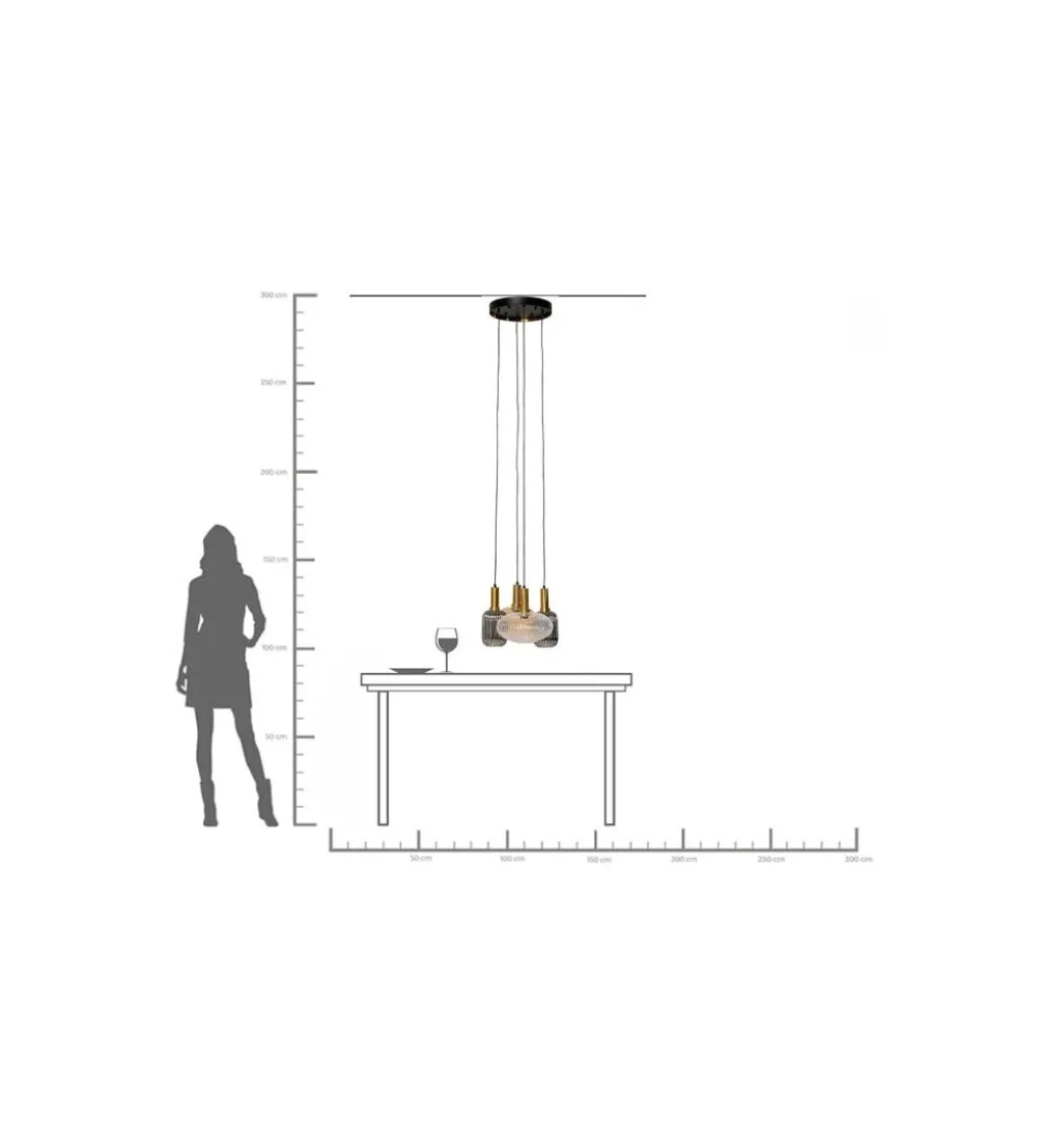 Lampa wisząca LOBBY QUATTRO 50 cm