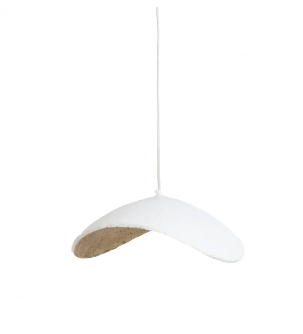 Lampa wisząca LONIA 71 cm kremowa antyczny brąz