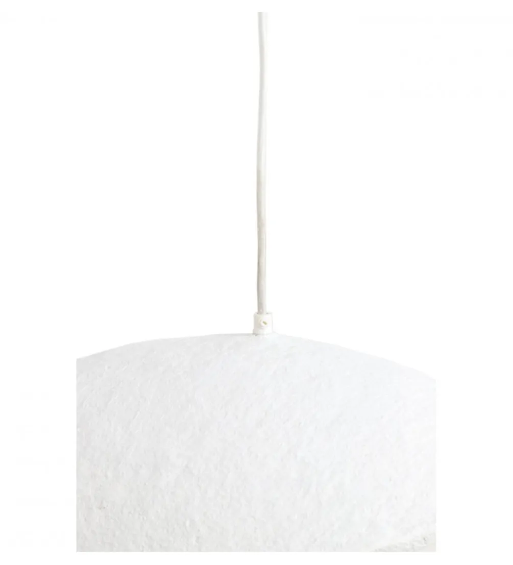 Lampa wisząca LONIA 53 cm kremowa antyczny brąz