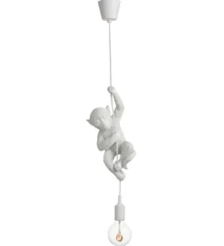 Lampa wisząca MONKEY 96 cm biała