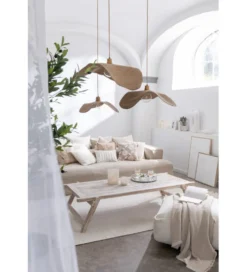 Lampa wisząca Moonj 75 cm naturalna