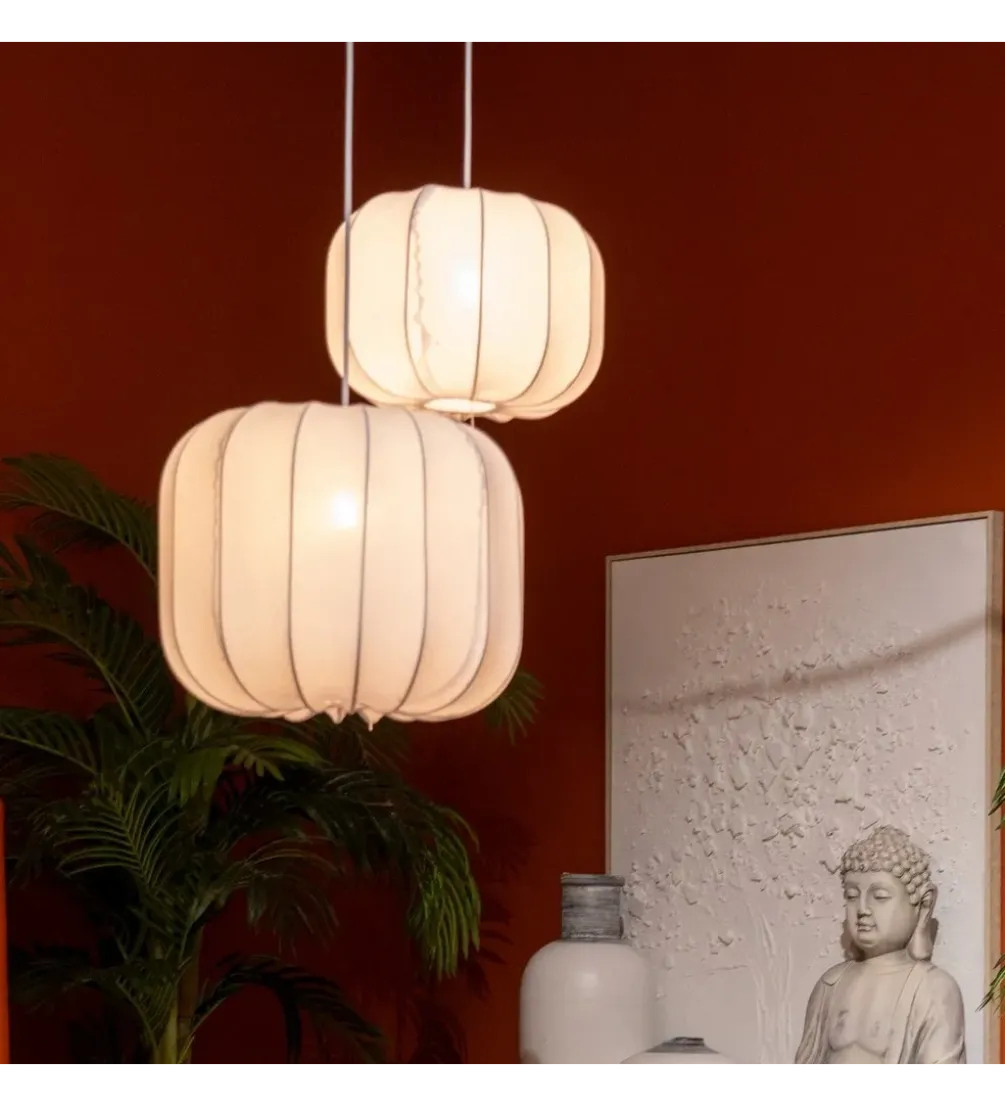 Lampa wisząca NERAZMAI 31 cm biała