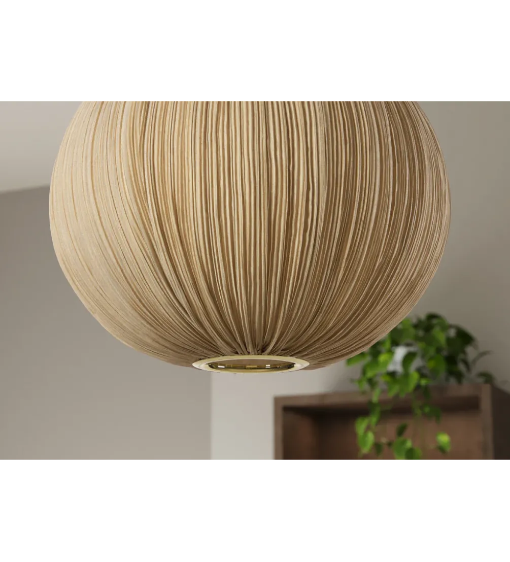 Lampa wisząca ORGANIC 45 cm tkanina naturalny