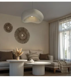 Lampa wisząca OSTIA 70 cm biała