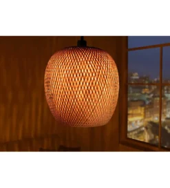 Lampa wisząca PAVO Nest 35 cm bambus