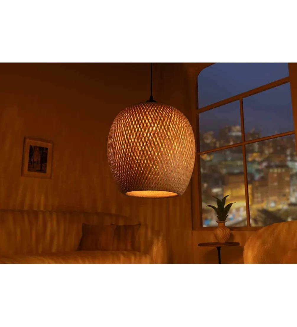 Lampa wisząca PAVO Nest 35 cm bambus
