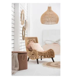 Lampa wisząca Pear 80 cm naturalna