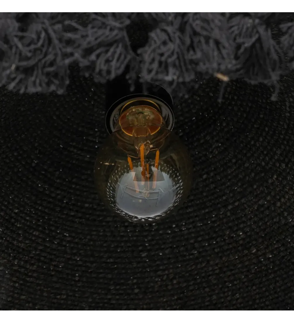Lampa wisząca REHANELA 40 cm czarna