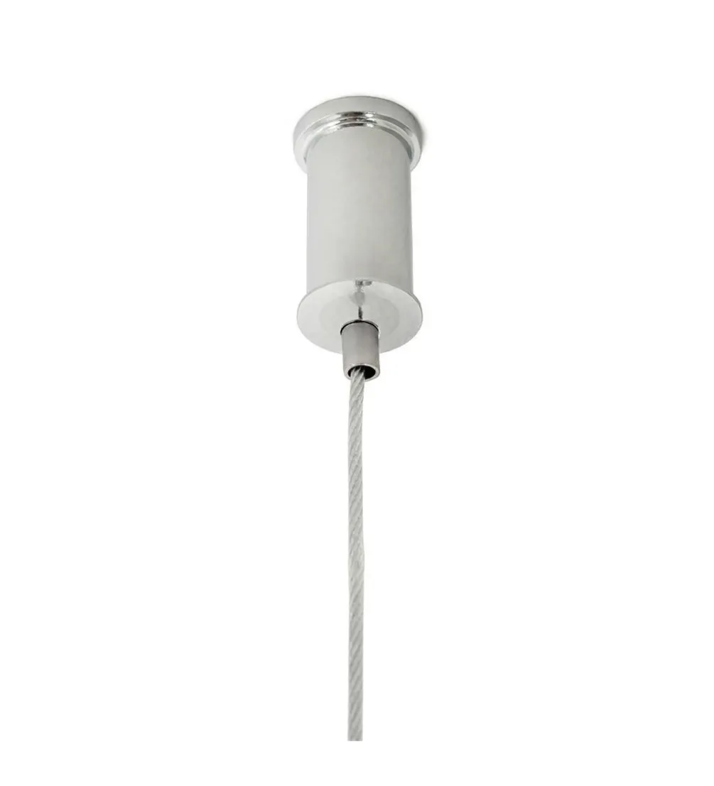 Lampa wisząca RING 100 cm srebrna