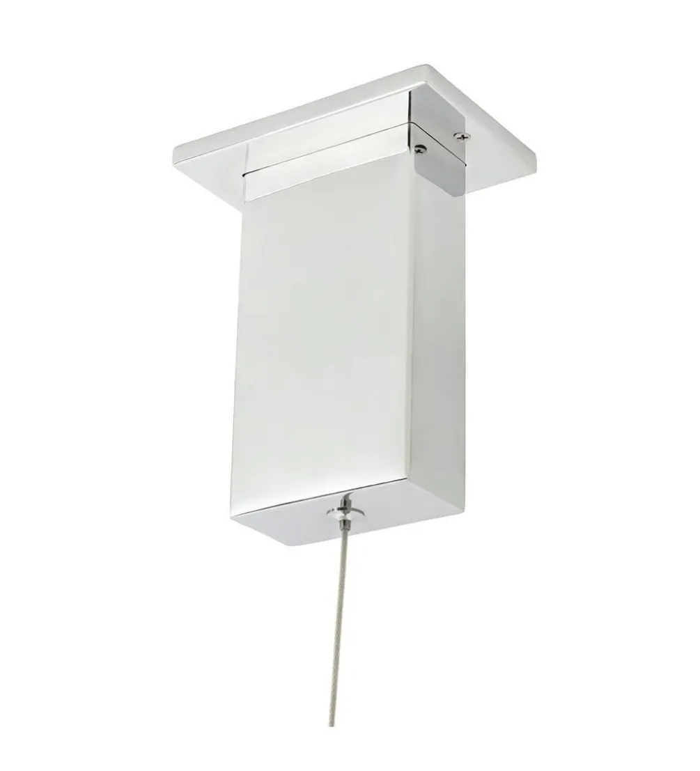 Lampa wisząca RING 80 cm srebrna