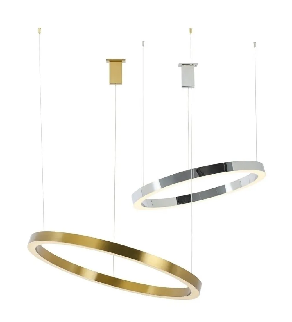 Lampa wisząca RING 100 cm złota